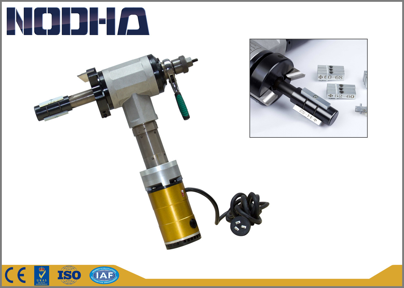 La tagliatrice elettrica del tubo di 48 R/Min, convoglia la gamma di pressione fredda della taglierina 28-76mm