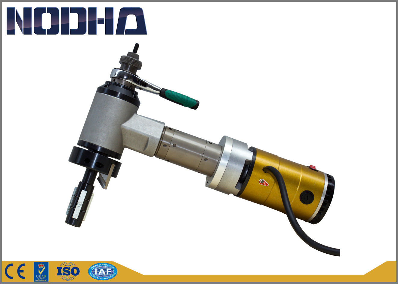 Identificazione - Estremità del tubo determinata elettrica montata che smussa marca a macchina di NODHA