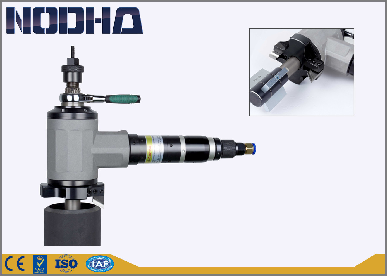 Gamma claming di smussatura 40-112mm di messa a punto facile della macchina del tubo pneumatico montata diametro interno