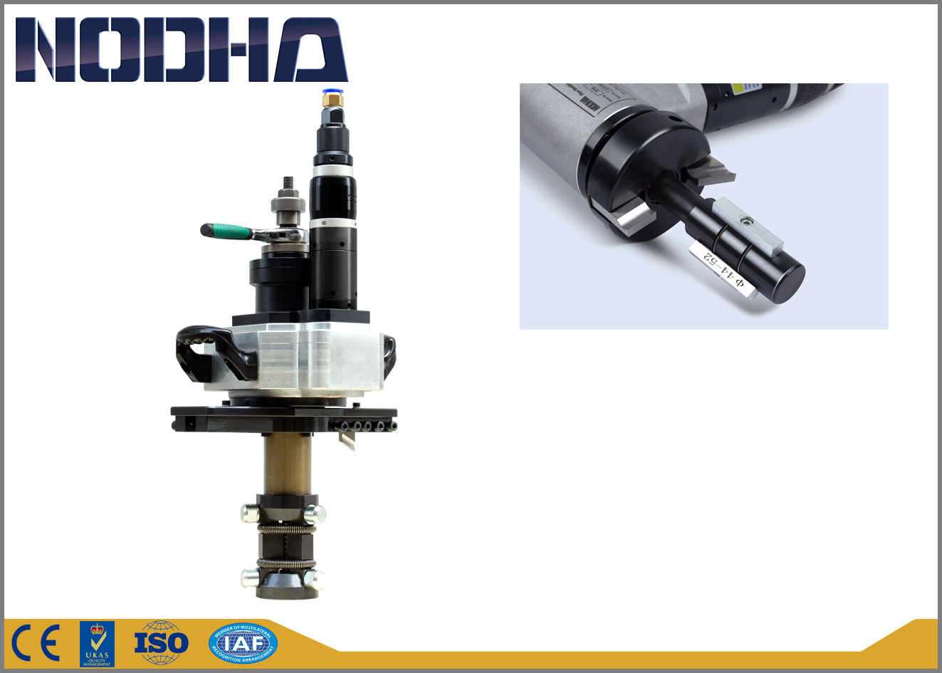 Il CE/iso ha approvato la gamma di pressione pneumatica di Beveler 80-240mm del tubo