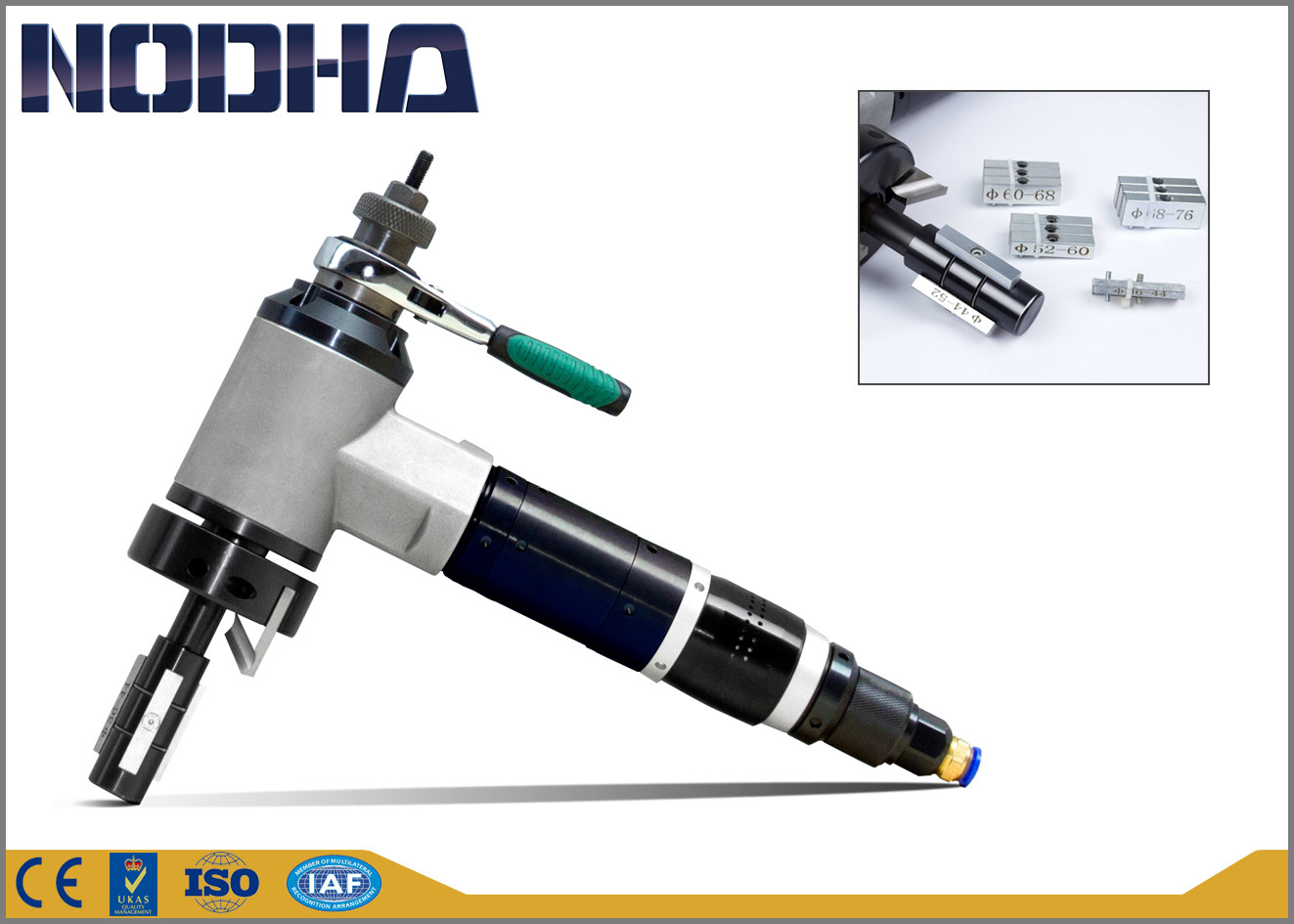 autofeed di smussatura 3&quot; della macchina del tubo pneumatico di 900L/Min@0.6Mpa nuovi OEM di trattamento di superficie del OD/ODM NODHA disponibile