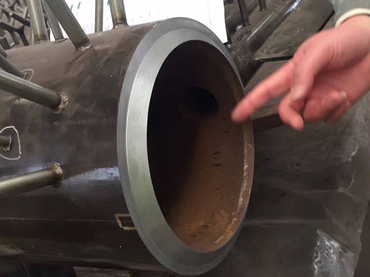 Macchina di saldatura di smussatura della preparazione Interno-montata macchina della metropolitana del motore elettrico